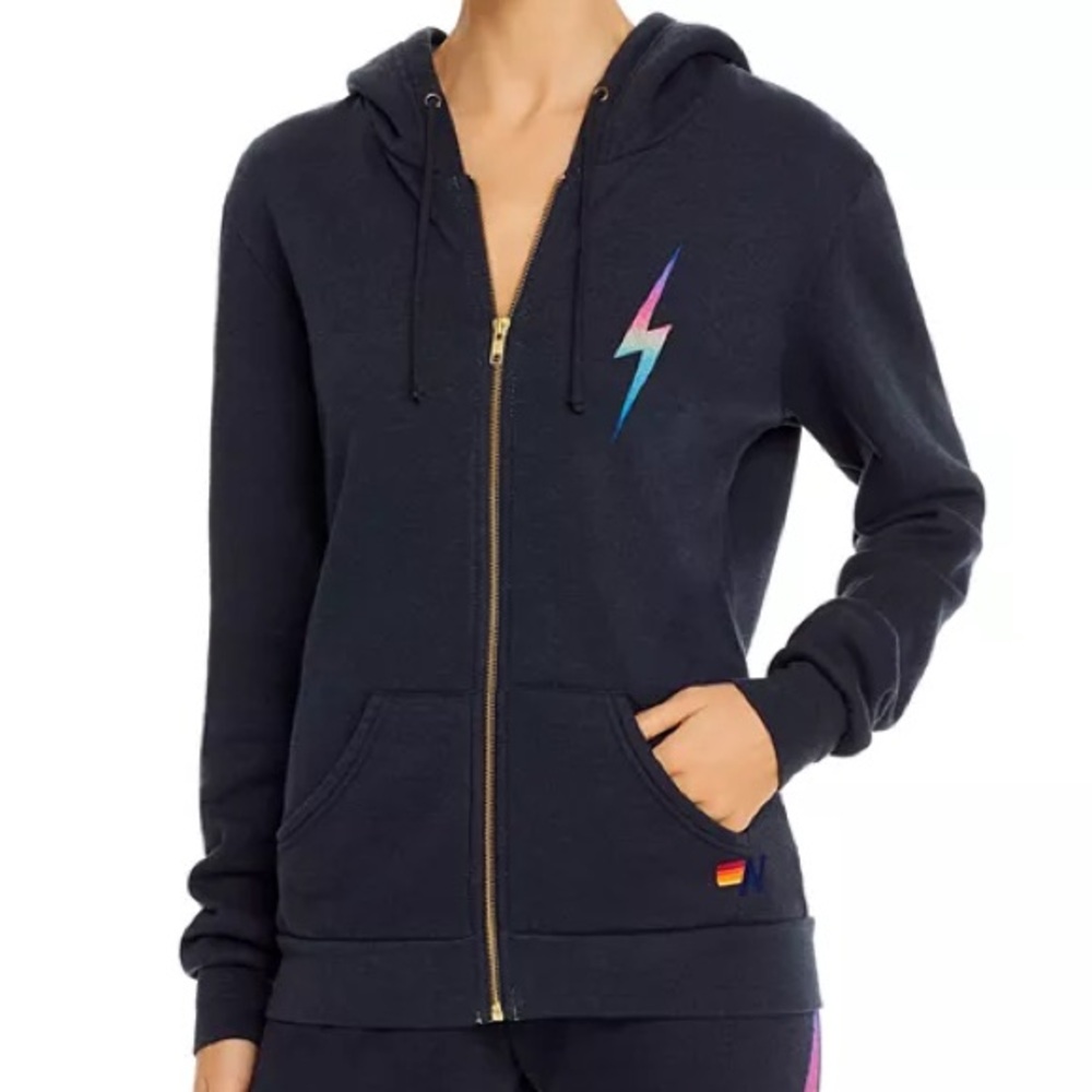 Aviator Nation Double Bolt Graphic Hoodie
